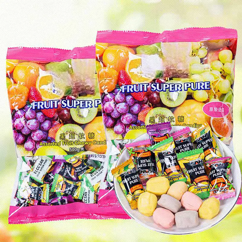 Product Name: Fruit Gummy Candy Series: Gummy Candy Food Additives:White sugar, glucose syrup, palm oil, gelatin, gum arabic, citric acid, flavoring, allura red, brilliant blue, tartrazine, sunset yellow. Flavor:Mix Shelf Life: 12month Net Weight:200G Package:200G*70BAG Place of Origin: China Storage Method: Store in a cool and dry place, and avoid direct sunlight. Code: YLF